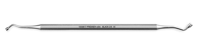 Premier Black #2/3 Serrated Double End Plugger With Octagon Handle