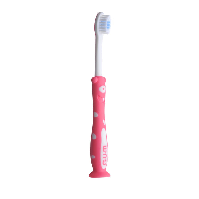 Sunstar | GUM Barbie Manual Toothbrush, 4 Bright Fun Handle Colors, Ulta Soft Bristles, 1 dz | 4060SBAR