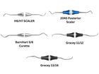 SurgiMac Perio Recovery Kit, Double-Ended, Stainless Steel, Air Series, 5/Pk | SurgiMac Dental Supply