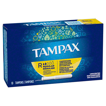 Procter & Gamble | Tampax Regular Tampons, 10/bx, 48 bx/cs | 7301020831