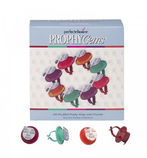 Young Dental | Biotrol Perfect Choice Prophy Gems, Cool Mint, Coarse, 100/bx | PGC103CM