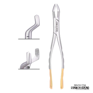 Extracting Forceps #53 (Set of Right and Left) SERRATED Tips by SurgiMac 12-1744 and 12-1745