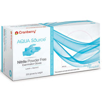 Aqua Source Nitrile Powder Free Exam Gloves L - CR3448 | SurgiMac Dental Supply