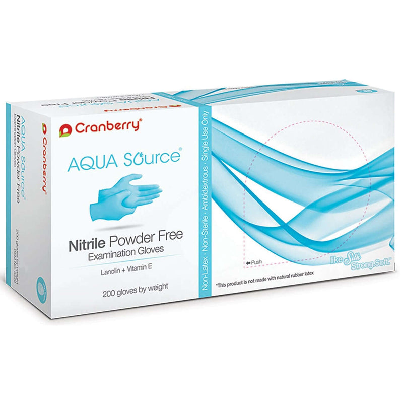 Aqua Source Nitrile Powder Free Exam Gloves L - CR3448 | SurgiMac Dental Supply