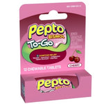 Pepto Bismol, To Go, Cherry Chew, 12/pk, 24 pk/cs 0149000010