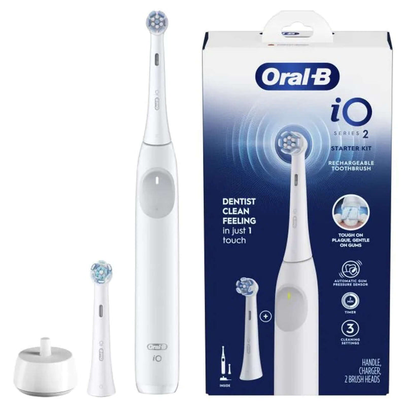 P&G iO2 Series Electric Rechargeable Toothbrush Pure White | SurgiMac Dental Supply