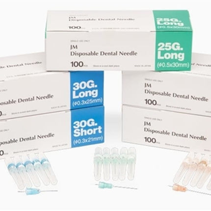 Dental Needle, Plastic Hub, Sterile, 25G, Long, 100/bx | J. Morita | Only at SurgiMac