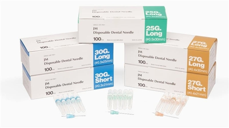 Dental Needle, Plastic Hub, Sterile, 27G, Long, 100/bx 20-27GL