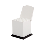 Cotton Pellet Dispenser - White, For Small Pellets, Spring Loaded, Pushes | SurgiMac Dental Supply