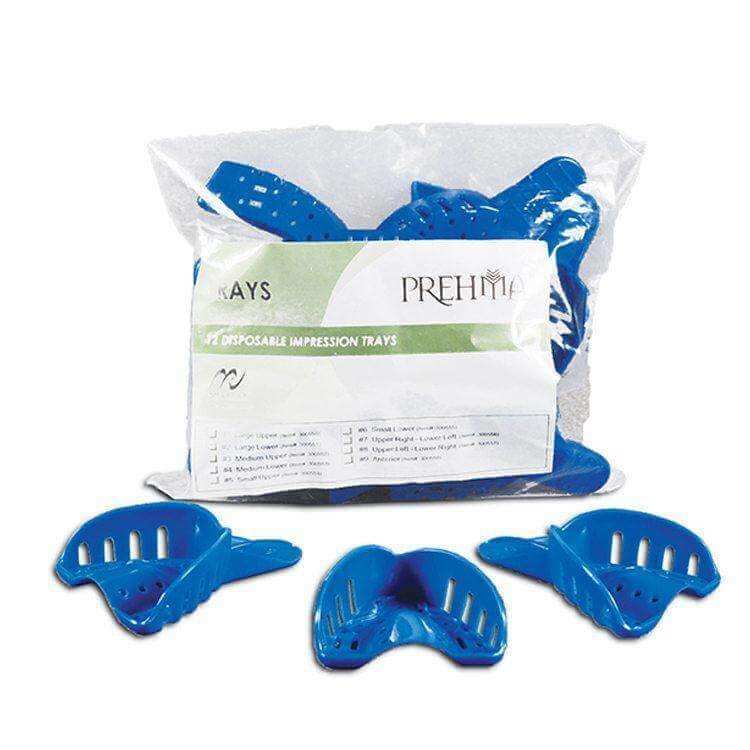 (MD) Prehma Plastic Impression Perforated Trays ( BAG X 12 ) | SurgiMac Dental Supply