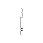 Two Striper FG #L362.3 Coarse Diamond Burs, Long Shank, Pear Shaped. Pack of 5