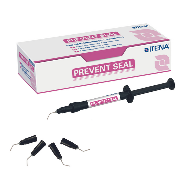 Itena Clinical | Prevent Seal Self-Etching Sealant, 1 x 1.2ml Syringe, 10 X-Fine Needle Tips (25g) | PVSEAL