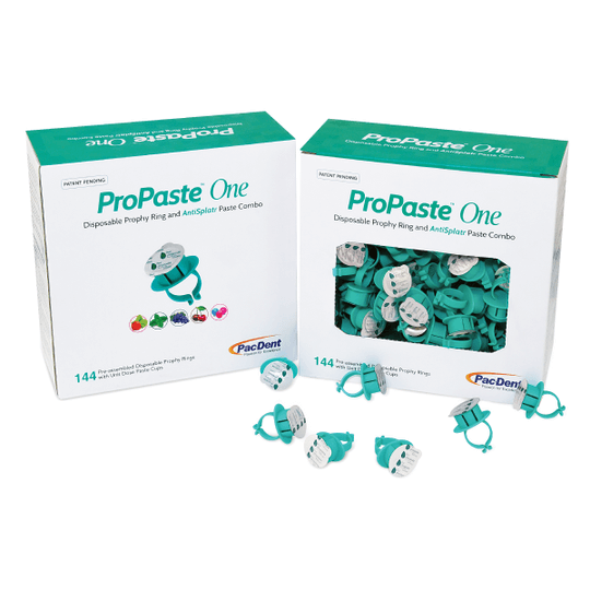 ProPaste One pre-assembled prophy paste ring combo, Assorted Flavores, 144/box 23101