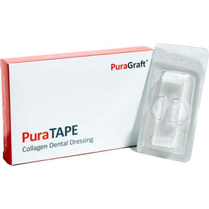 PuraTAPE Resorbable Collagen Tape, 2.5 cm x 7.5 cm, 10/bx - YSSTPE | SurgiMac Dental Supply