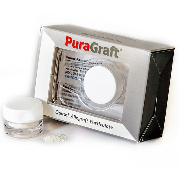 PuraGraft 5.0 cc Mineralized Cortical Bone Granules 250 - 1000 mic | SurgiMac Dental Supply