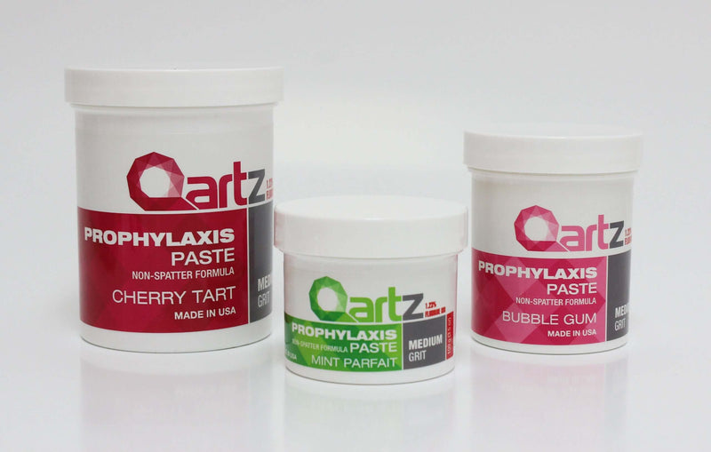 QARTZ Prophy Paste with Fluoride 12oz Jar, Non-Splatter 1.23% Fluoride Ion | SurgiMac Dental Supply