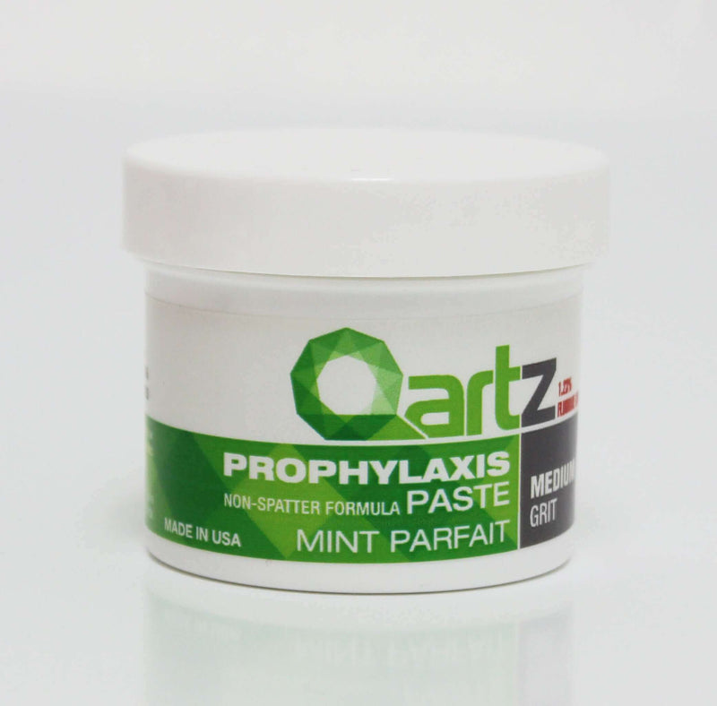 QARTZ Prophy Paste with Fluoride 12oz Jar, Non-Splatter 1.23% Fluoride Ion | SurgiMac Dental Supply