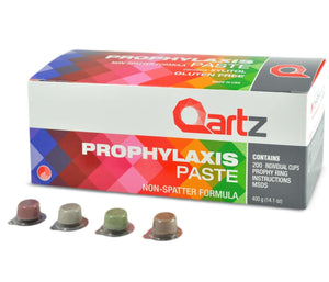 Qartz Medium Assorted Prophy Paste with Fluoride 200/Bx | SurgiMac Dental Supply