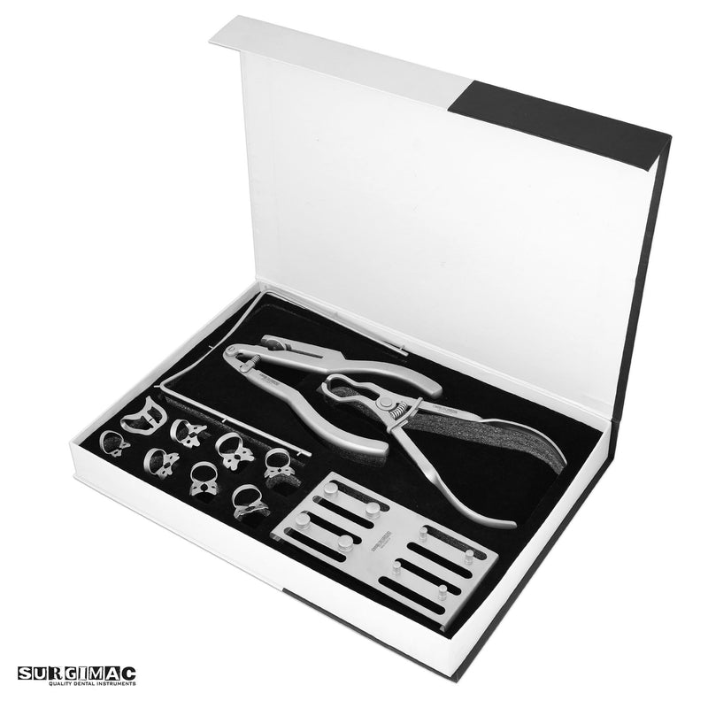 SurgiMac Rubber Dam Kit, 8 Clamps and Accessories, Pro Series, 1/Pk