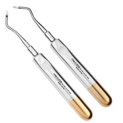 Pro Series Heidbrink Root Tip Pick Elevator Set, Left & Right, Gold, 2/Pk