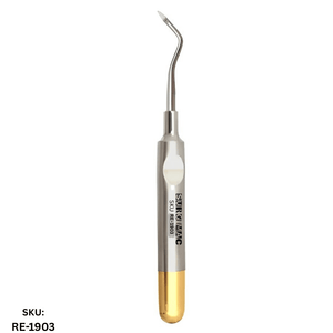 SurgiMac #2 Root Tip Pick, Gold, Easy Grip Handle, Stainless Steel, Pro Series, 1/Pk