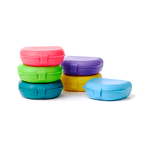 Retainer Box Assorted Colors 1" Deep, 12/Pk | SurgiMac Dental Supply