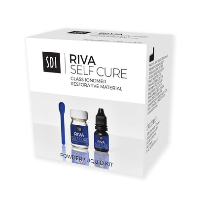 Riva Self Cure Powder Liquid Kit Regular Set Shade A3.5 Dark Yellow Contains