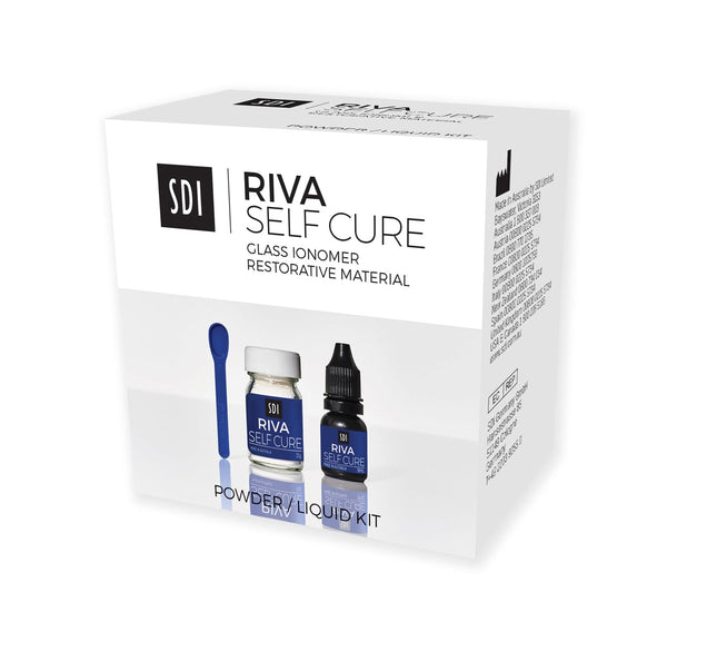 Riva Self Cure Powder Liquid Kit Regular Set Shade A2 Universal Contains 8610502