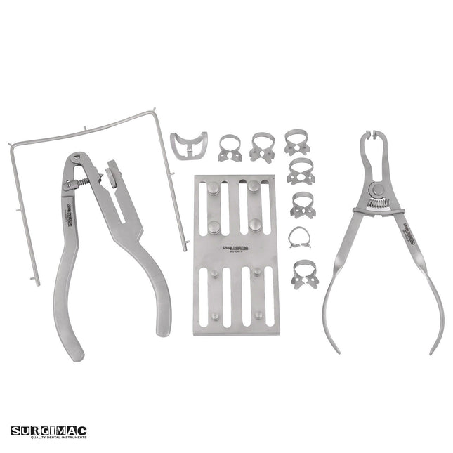 SurgiMac Rubber Dam Kit, 8 Clamps and Accessories, Pro Series, 1/Pk