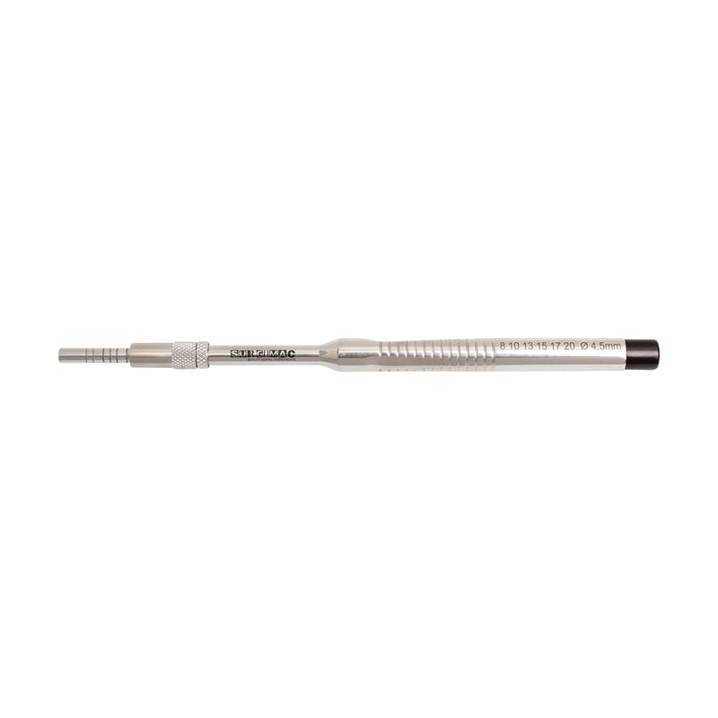 SurgiMac Straight Sinus Osteotomes L-Key Stops Concave Diameter 4.5, Stainless Steel, Pro Series, 1/Pk | SurgiMac Dental Supply