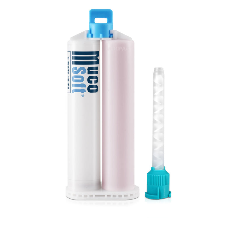 MucoSoft Resilient Silicone Reline Kit - 50mL Cartridge & 10 Tips S492S