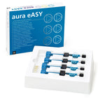 SDI | Aura eASY Syringe Multipurpose Kit, Contains: 4 x 4g Syringe (AE1, AE2, AE3, AE4); 1 x Aura eASY Shade Guide | 8565112