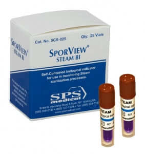 SporView Biological Self Contained Indicator 25/Bx Self-Contained Steam Bi, 25/Bx | SurgiMac Dental Supply