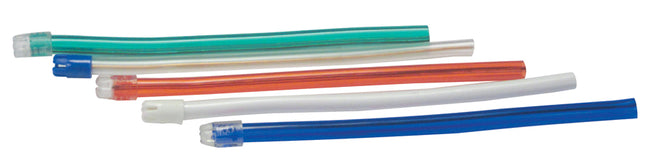 Mydent | Saliva Ejectors, Assorted Colors w/ White Tip, 100/bg | SE-7002