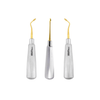 SurgiMac Spade Elevators, Left, Right & Straight (Set), Gold (TiN) Tips, Stainless Steel, Air Series, 3/Pk