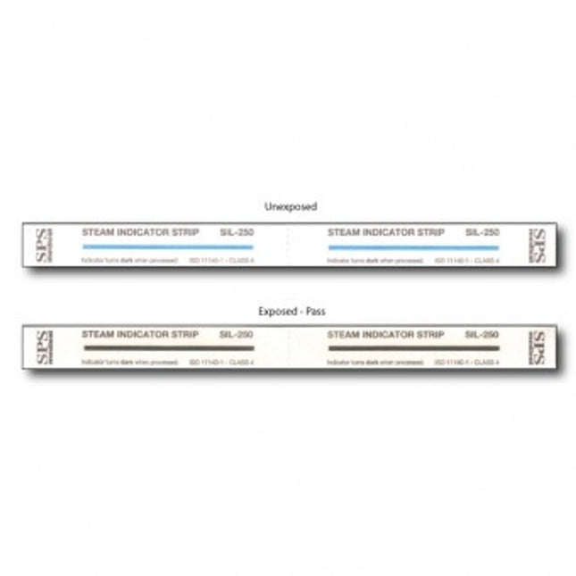 Crosstex | Steam Indicator Strip, Laminated, 8in, Type 4, 250/bx | SIL-250-L