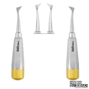 SurgiMac #31 & 32 Large Cryer Elevator Set, Gold (TiN), Stainless Steel, Air Series, 2/Pk | SurgiMac Dental Supply