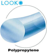 Nonabsorbable Suture with Needle LOOK Polypropylene C1 3/8 Circle Reverse Cutting Needle Size 6 - 0 Monofilament 1079B