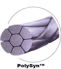 Absorbable Suture with Needle PolySyn Polyglycolic Acid C17 3/8 Circle Reverse Cutting Needle Size 5 - 0 Braided 385B