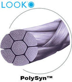 Absorbable Suture with Needle PolySyn Polyglycolic Acid C17 3/8 Circle Reverse Cutting Needle Size 4 - 0 Braided 386B