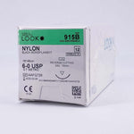 Nonabsorbable Suture with Needle LOOK Nylon C22 3/8 Circle Reverse Cutting Needle Size 6 - 0 Monofilament 915B