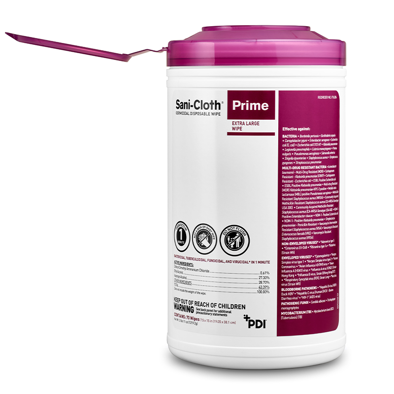 Sani-Cloth Prime Disinfectant Wipes by PDI - Kills COVID-19 P24284