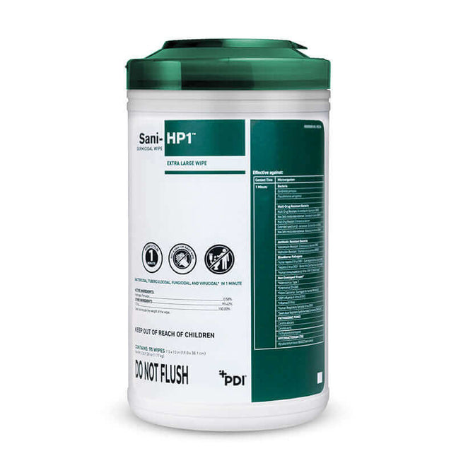 Sani-HP1™ Germicidal Disposable Wipe | SurgiMac Dental Supply