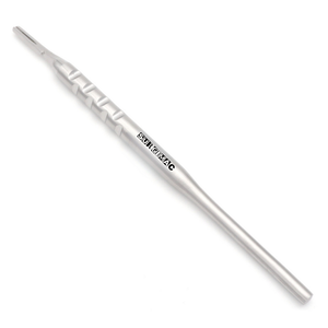 SurgiMac #5 Scalpel Handle , Round Ergonomic Grip, Angled, Stainless Steel, Pro Series, 1/Pk
