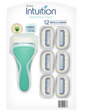 Schick Intuition Plus Sensitive Care Women's Razor Cartridges, 12 pk. 16452