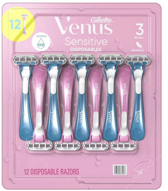 Gillette | Gillette Venus Sensitive Plus Women's Disposable Razors, 12 pk. | 260337