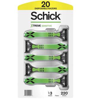 Schick Xtreme 3 Sensitive Men's Disposable Razor, 20 ct. 705875