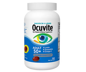Bausch & Lomb Ocuvite Adult 50+ Eye Vitamin & Mineral Supplement, 150 ct. 31587