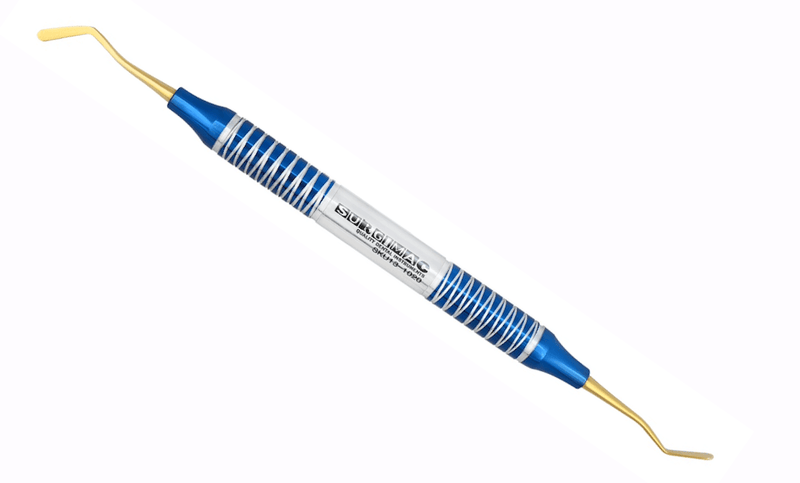 SurgiMac #6 Composite Filling Instrument, Gold Tips with Blue Titanium Handle, 1/Pk 13-1020B