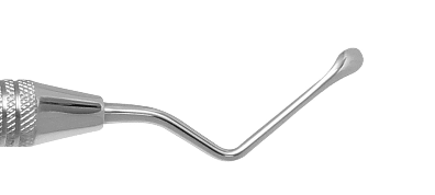 SurgiMac #11 Miller Surgical Curette, 35mm reach. 3.5 mm wide spoon, non-serrated ends, Stainless Steel, Air Series, 1/Pk 10-519